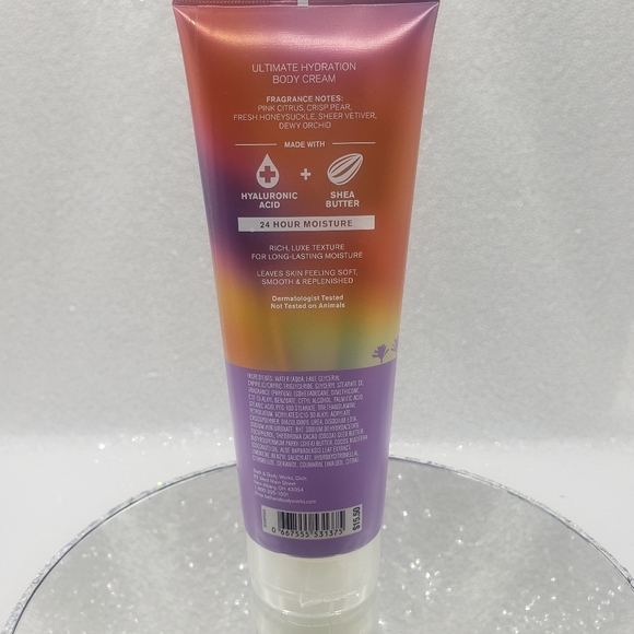 Bath and Body Works Happy Vibes Body Cream 8oz Shea & Hyaluronic Acid - Picture 2 of 5